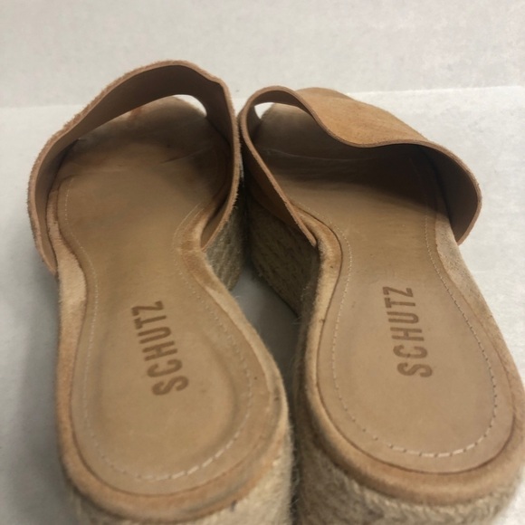 Schutz Thalia Espadrille Platform Wedge Slide Sandals - Picture 6 of 9